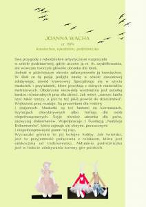 Joanna Wacha  - informacja o twórcy